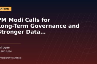 Representative graphic: PM Modi Calls for Long-Term Governance and Stronger Data Coordination
