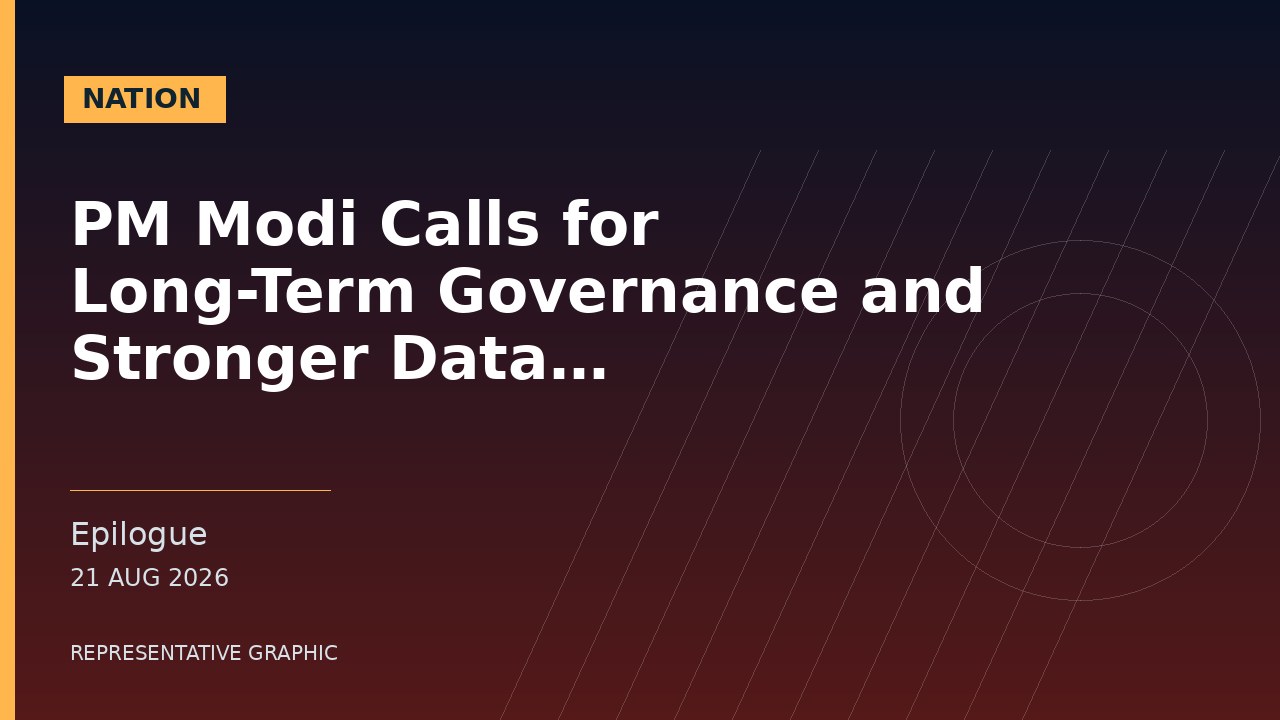 Representative graphic: PM Modi Calls for Long-Term Governance and Stronger Data Coordination