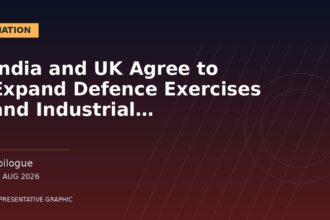 Representative graphic: India and UK Agree to Expand Defence Exercises and Industrial Cooperation