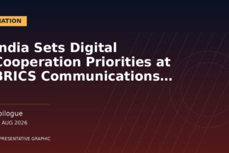 Representative graphic: India Sets Digital Cooperation Priorities at BRICS Communications Meeting