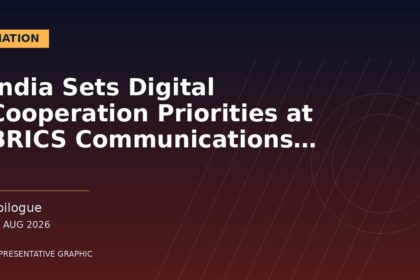Representative graphic: India Sets Digital Cooperation Priorities at BRICS Communications Meeting