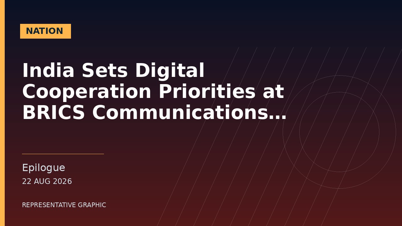 Representative graphic: India Sets Digital Cooperation Priorities at BRICS Communications Meeting