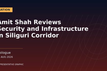 Representative graphic: Amit Shah Reviews Security and Infrastructure in Siliguri Corridor