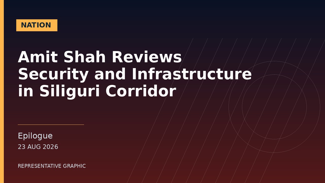 Representative graphic: Amit Shah Reviews Security and Infrastructure in Siliguri Corridor