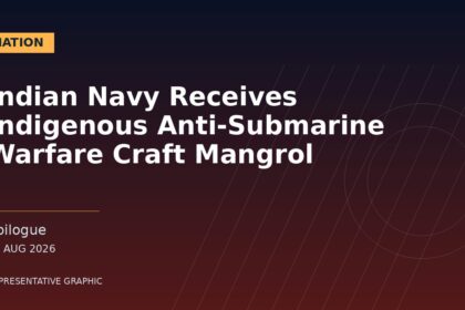 Representative graphic: Indian Navy Receives Indigenous Anti-Submarine Warfare Craft Mangrol