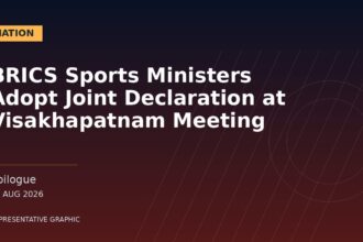 Representative graphic: BRICS Sports Ministers Adopt Joint Declaration at Visakhapatnam Meeting