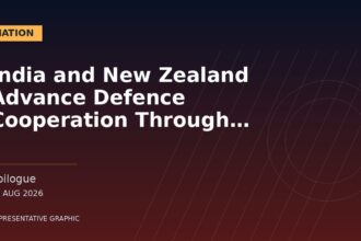 Representative graphic: India and New Zealand Advance Defence Cooperation Through Wellington Dialogue