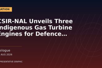 Representative graphic: CSIR-NAL Unveils Three Indigenous Gas Turbine Engines for Defence Platforms