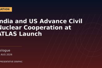 Representative graphic: India and US Advance Civil Nuclear Cooperation at ATLAS Launch