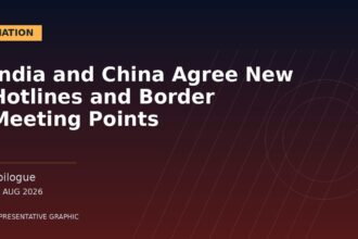 Representative graphic: India and China Agree New Hotlines and Border Meeting Points