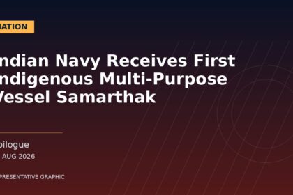 Representative graphic: Indian Navy Receives First Indigenous Multi-Purpose Vessel Samarthak