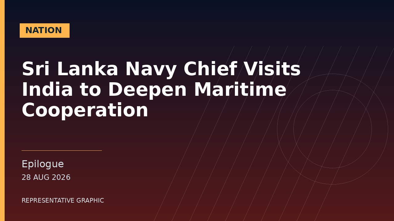 Representative graphic: Sri Lanka Navy Chief Visits India to Deepen Maritime Cooperation
