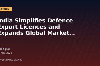 Representative graphic: India Simplifies Defence Export Licences and Expands Global Market Access