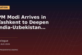 Representative graphic: PM Modi Arrives in Tashkent to Deepen India-Uzbekistan Strategic Partnership