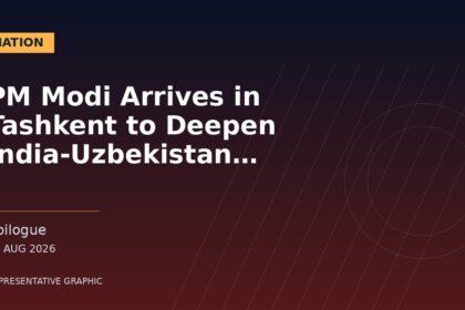 Representative graphic: PM Modi Arrives in Tashkent to Deepen India-Uzbekistan Strategic Partnership
