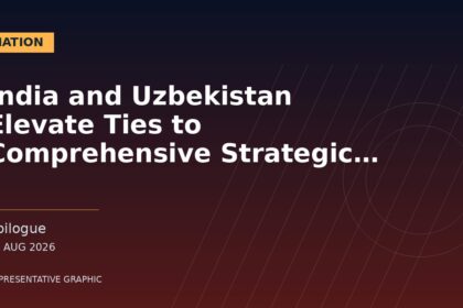 Representative graphic: India and Uzbekistan Elevate Ties to Comprehensive Strategic Partnership