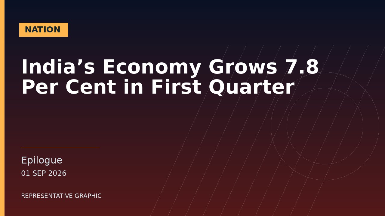 Representative graphic: India’s Economy Grows 7.8 Per Cent in First Quarter