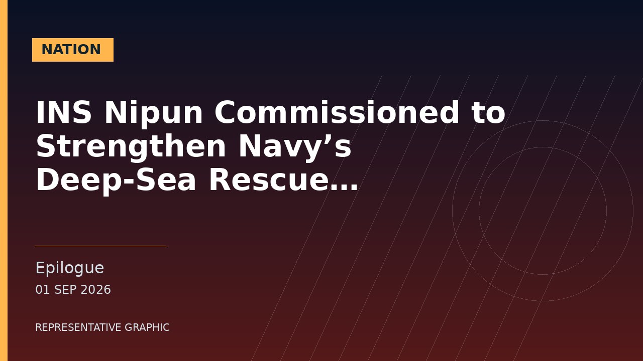 Representative graphic: INS Nipun Commissioned to Strengthen Navy’s Deep-Sea Rescue Capability