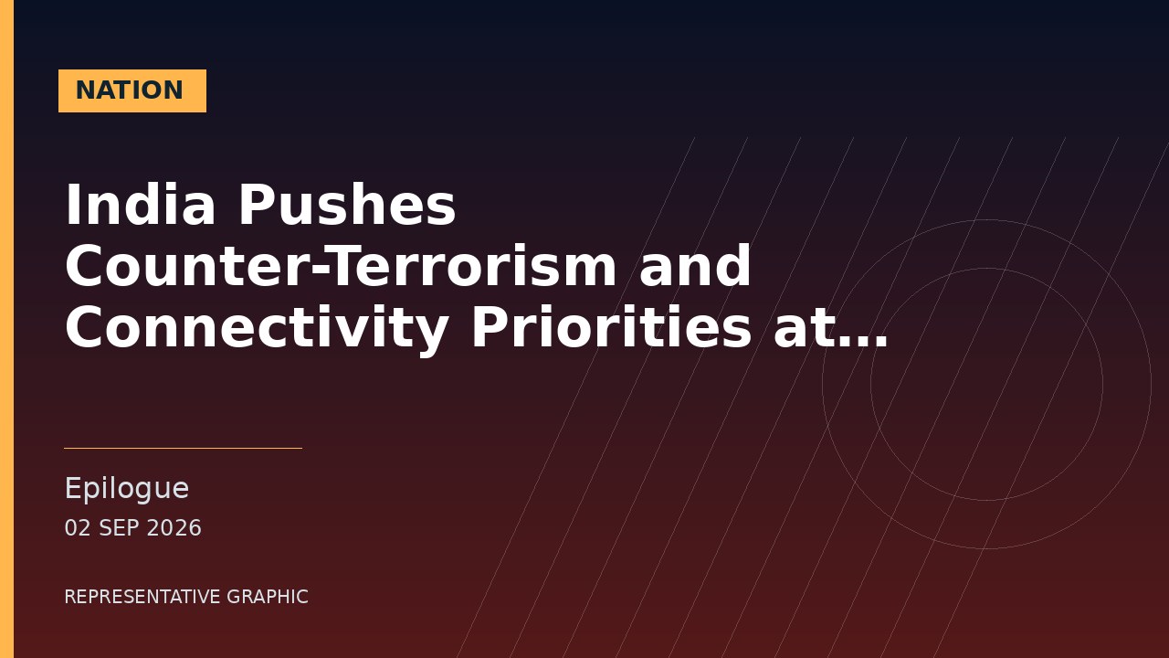 Representative graphic: India Pushes Counter-Terrorism and Connectivity Priorities at Bishkek SCO Summit