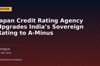 Representative graphic: Japan Credit Rating Agency Upgrades India’s Sovereign Rating to A-Minus