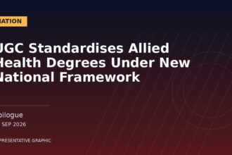 Representative graphic: UGC Standardises Allied Health Degrees Under New National Framework