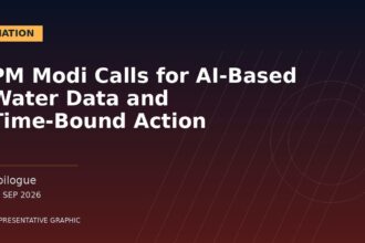 Representative graphic: PM Modi Calls for AI-Based Water Data and Time-Bound Action