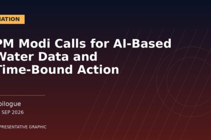 Representative graphic: PM Modi Calls for AI-Based Water Data and Time-Bound Action
