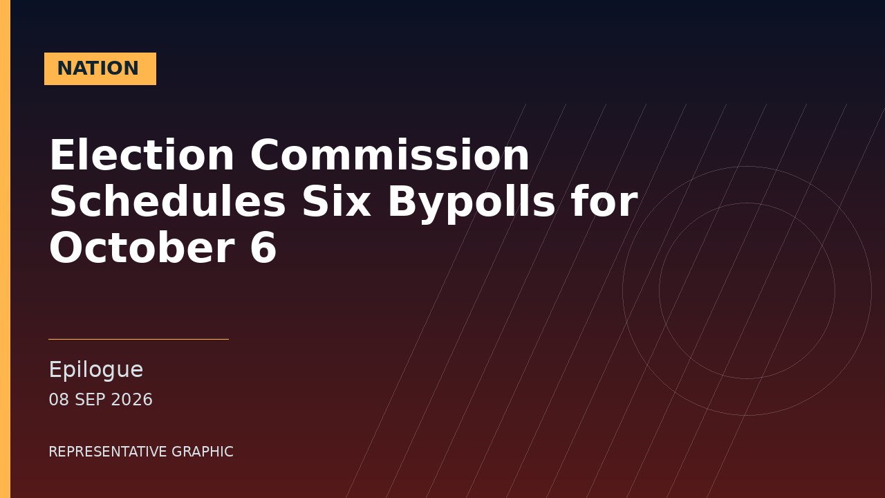 Representative graphic: Election Commission Schedules Six Bypolls for October 6
