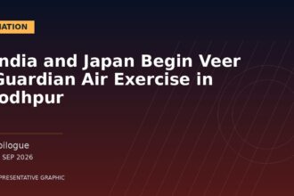 Representative graphic: India and Japan Begin Veer Guardian Air Exercise in Jodhpur