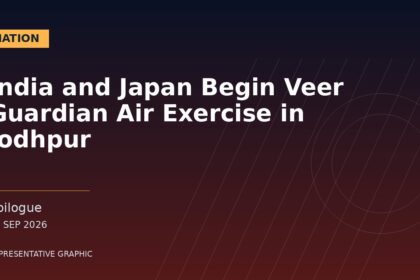 Representative graphic: India and Japan Begin Veer Guardian Air Exercise in Jodhpur