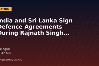 Representative graphic: India and Sri Lanka Sign Defence Agreements During Rajnath Singh Visit