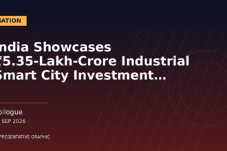 Representative graphic: India Showcases ₹5.35-Lakh-Crore Industrial Smart City Investment Potential